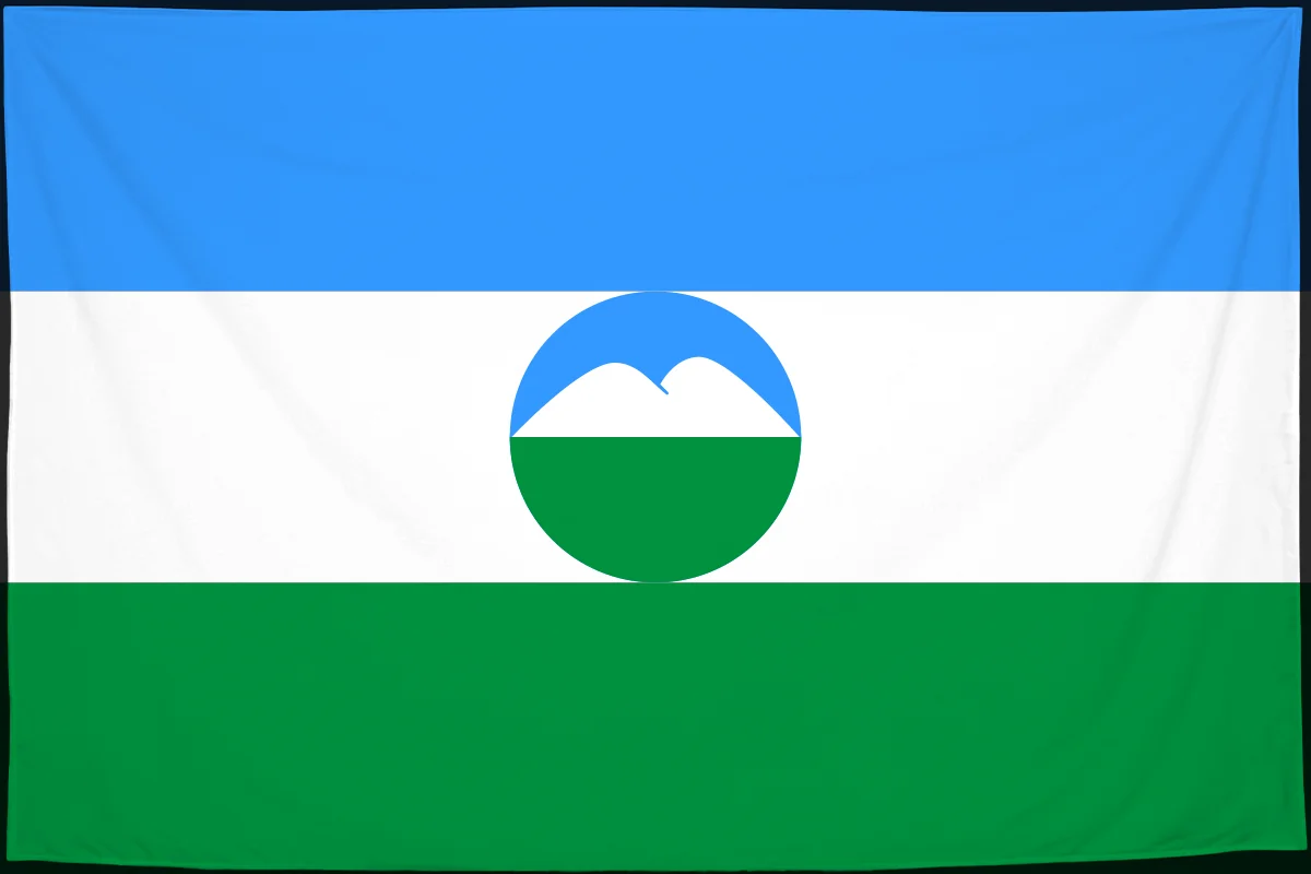 Флаг: Кабардино-Балкарская Республика